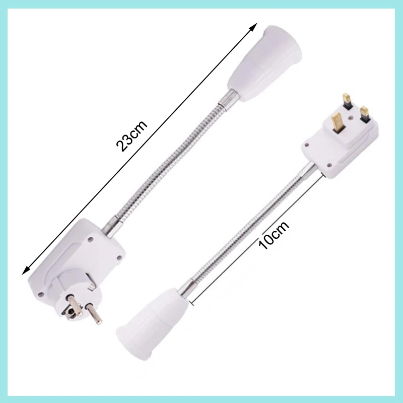 Flexible Lamp Bulb Adapter Light Bases Holder Converter On/Off Switch Converter E27 Socket 20CM EU/US/UK Plug AC 110-220V B2