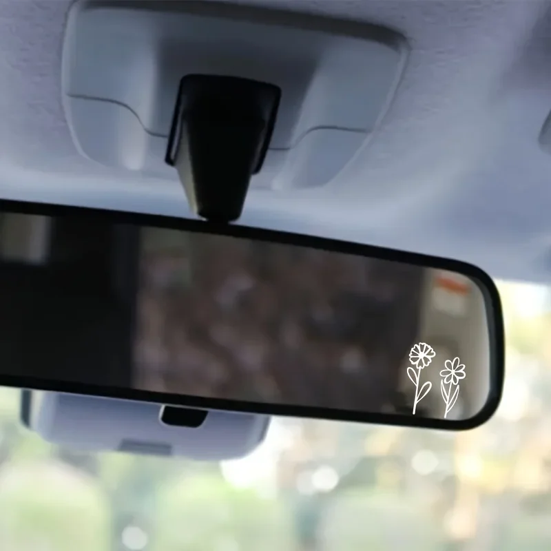 2PCS/SET Fashionable Floral Car Sticker, Nature-Themed Decal for Car, Ideal for Adding a Fresh Look to Your Automobile