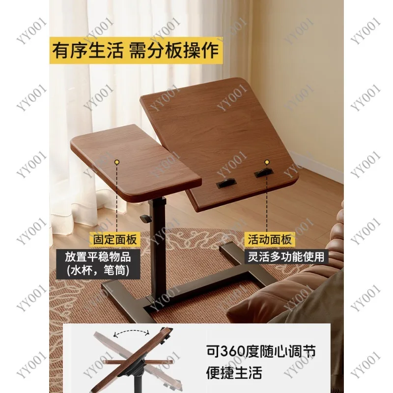 

Adjustable Overbed Table Mobile Laptop Desk Height Adjustable Foldable for Bedroom Dorm Home Office Use