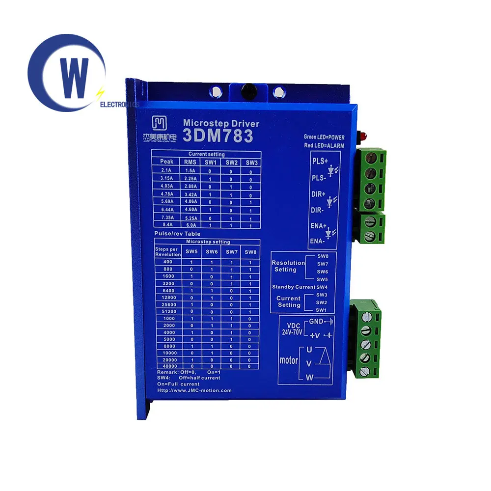 

3DM783 Three-phase Stepper Motor Driver Drive Three-Phase Motor 36V 8.5A Pulse Frequency 250KHZ JMC Original High Performance