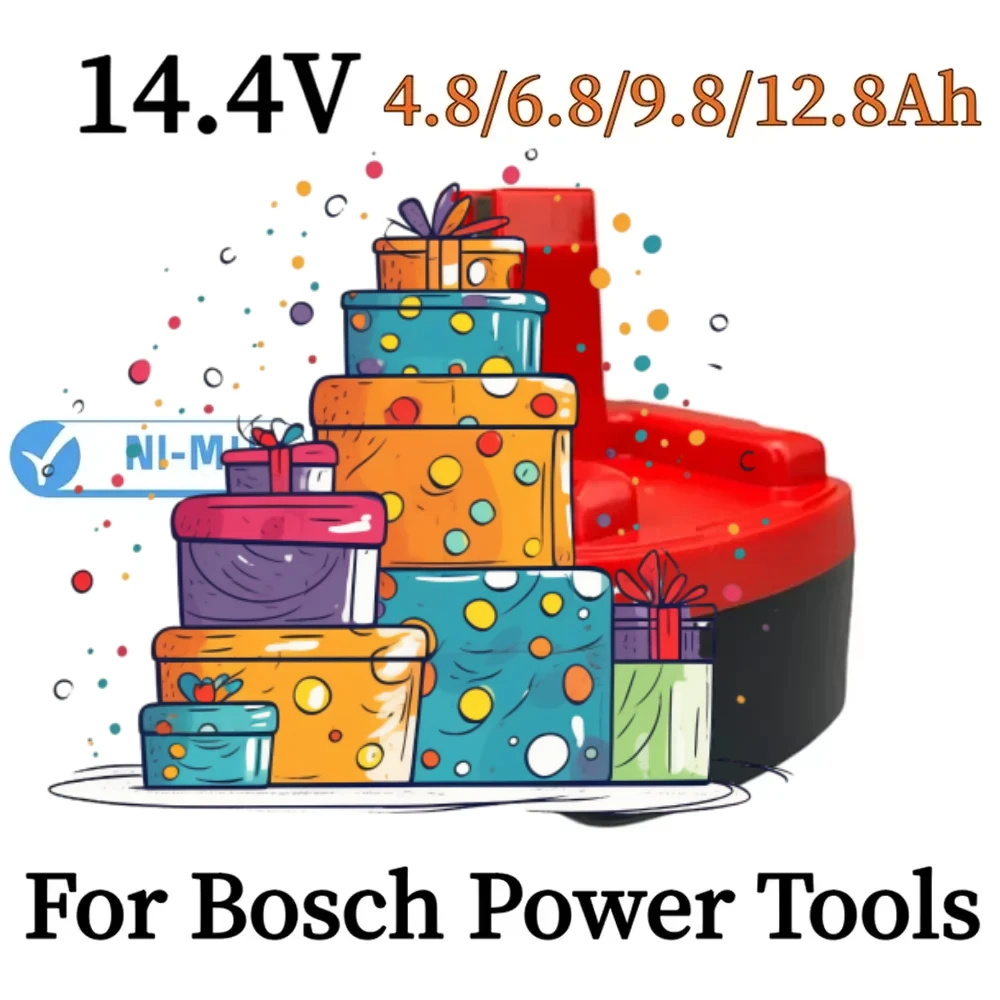 

NI-MH 12800mAh for bosch 14.4v battery replace bosch d 70745 battery screwdriver charger BAT038 BAT140 BAT040 BAT04