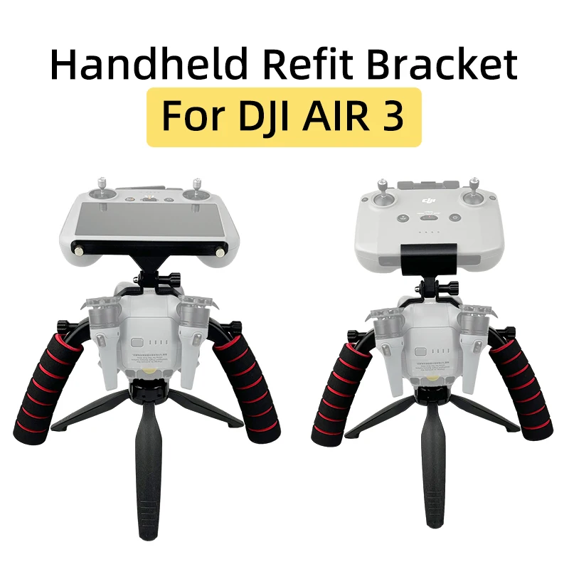 For DJI AIR 3 Drone RC 2/RC-N2 Remote Controller Handheld Bracket Ground Photography Stabilizer Holder Refit Stand Accessories