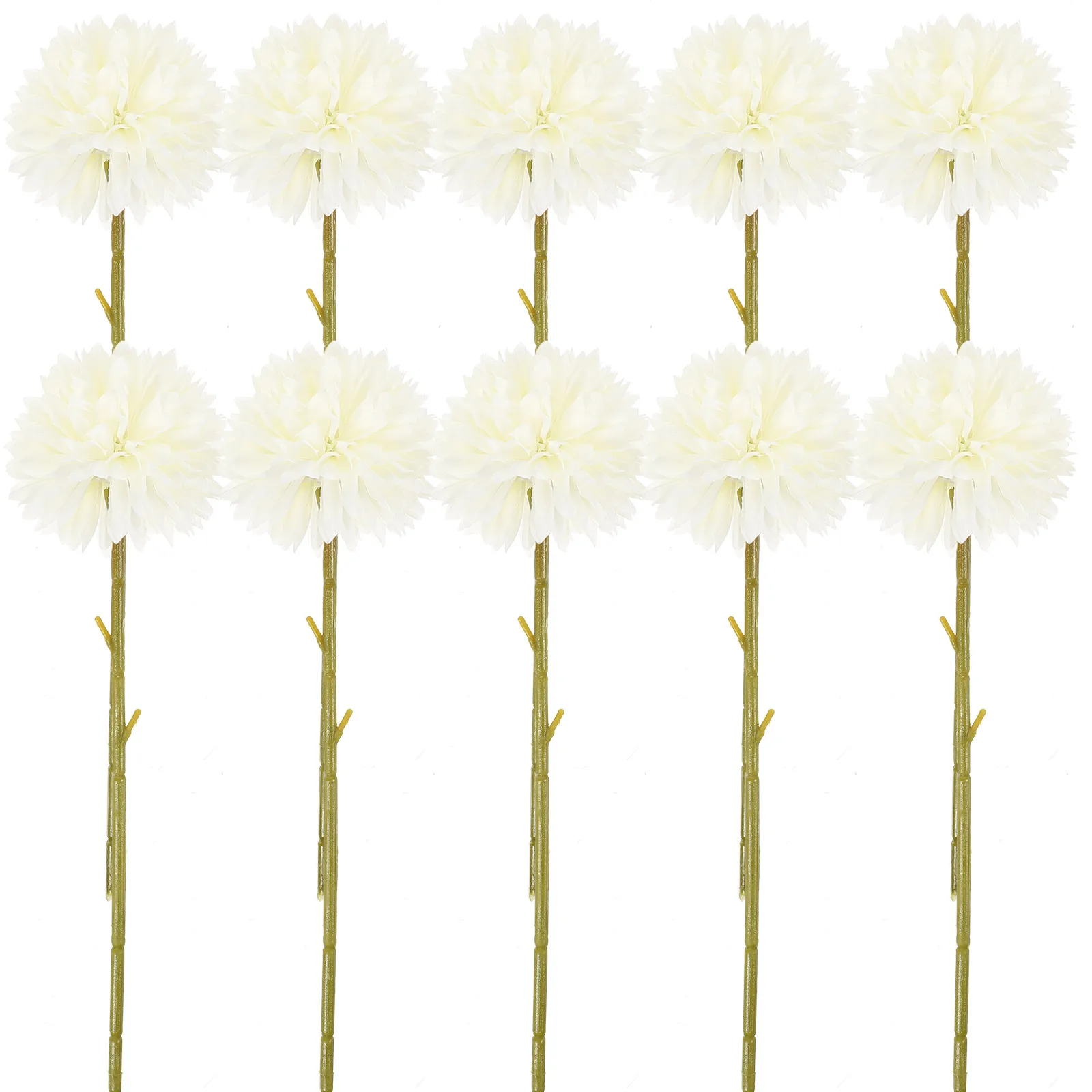 

12Pcs Lifelike Artificial Dandelion Flowers Plastic Simulation Faux Flower Stems Home Garden Decoration Artificial Flowers