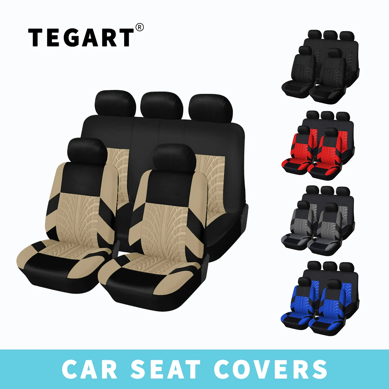 

Universal Car Seat Cover Full Protector Waterproof for Sedan SUV Pickup Truck - Universal Car Accessories 0304