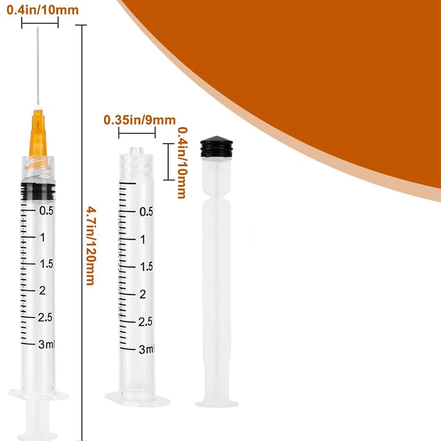 3ml Einweg-Luer-Lock-Spritze, Geeignet für Haustiere und Nutztiere, Industrielle Anwendung, Laborabgabe und Manuelle Anwendungen – Detail 3