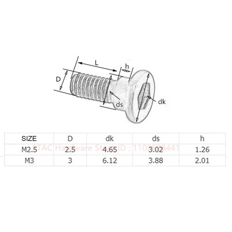 SCM435 Black Steel M2.5 M3 12.9 Grade Black Stepped Hex Socket Screws Hexagon Socket Shoulder Screws W03.757