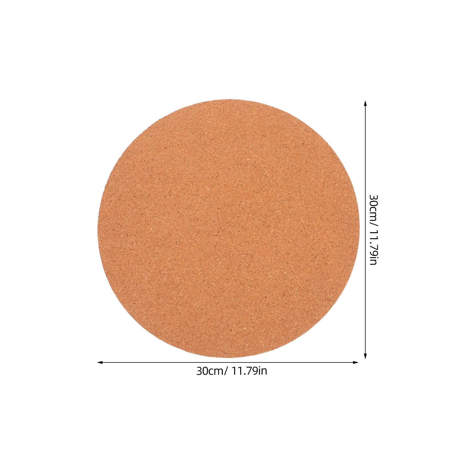 Round Cork Boards For Walls: Natural Softwood Non-Slip Wall Board For Office Home Bedroom Message Display Pin Board Decor