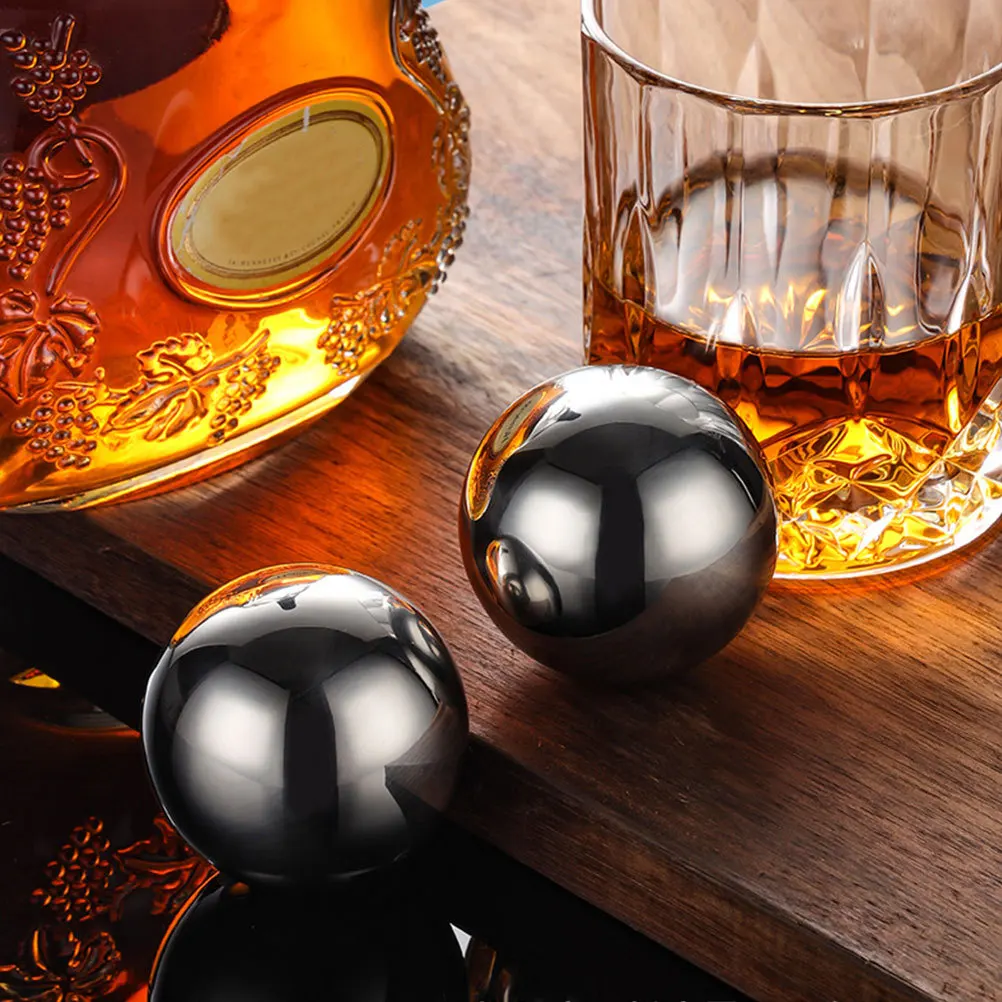 

Whiskey Stones Set Stainless Steel Ice Cube Reusable Coolant for Whiskey Wine Drink Chiller Freezer Tool