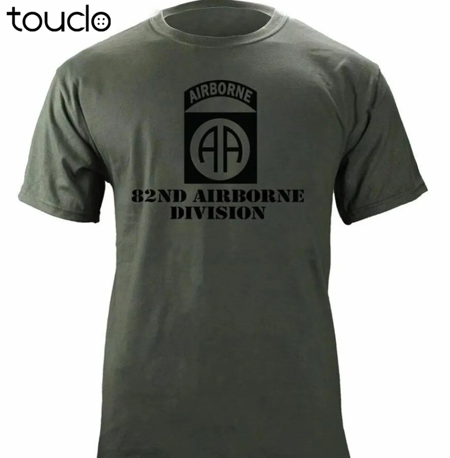 Us Army 82Nd Airborne Division All Americans Veteran Subdued T-Shirt  Man'S Op Neck Designer Adults Casual Fitted T Shirts
