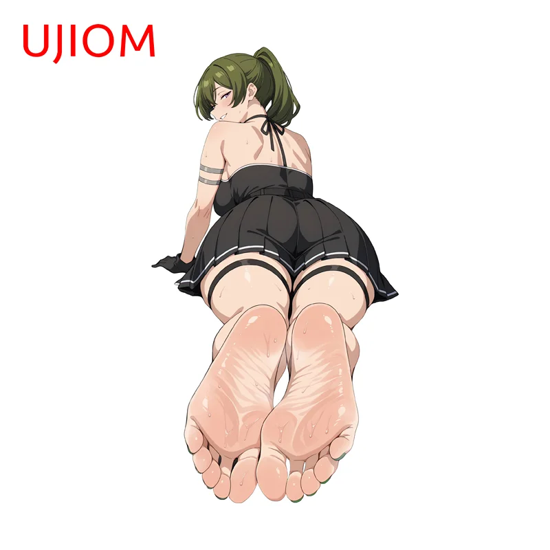 

UJIOM Beautiful Girl Ubel Wall Sticker Artistic Elegant Eye Catching Prone Posture Graphics Decal Adhesive Game Room Decoration