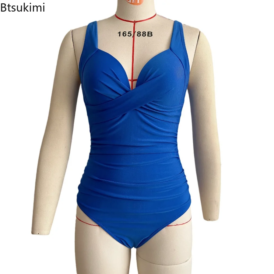 2025 traje de baño Sexy de una pieza, traje de baño Push Up, Monokini con volantes para mujer, traje de baño con hombros ajustables, traje de baño, ropa de baño