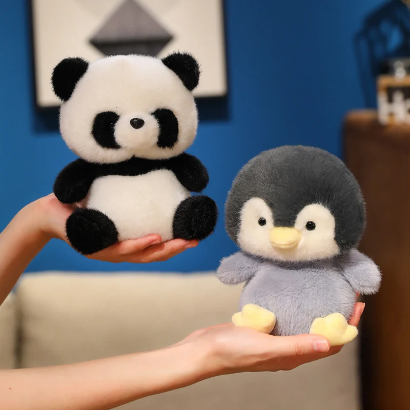 17cm pequeno macio brinquedo animal de pelúcia recheado lop gato pinguim pato elefante panda urso guaxinim dos desenhos animados plushie presente aniversário