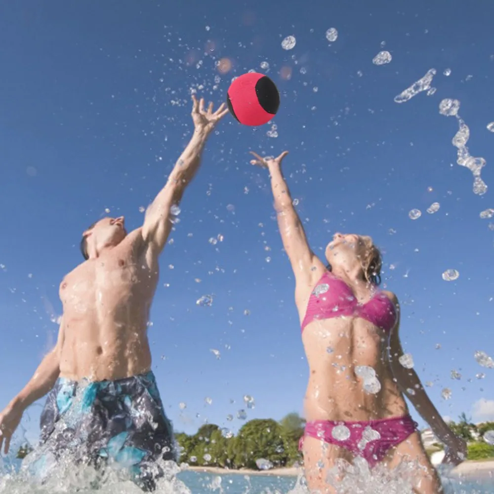 2PCS Ball Durable Water Bouncy Ball Blue Green Black Red Swimming Pool Ball Water Skipping Ball Swimming Pool