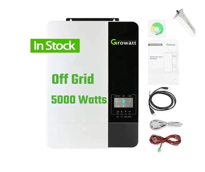 

Inverter 48v Pure Sine Wave MPPT Solar Charge Controller Growatt SPF3500ES 5000ES 3.5Kw 5Kw Hybrid