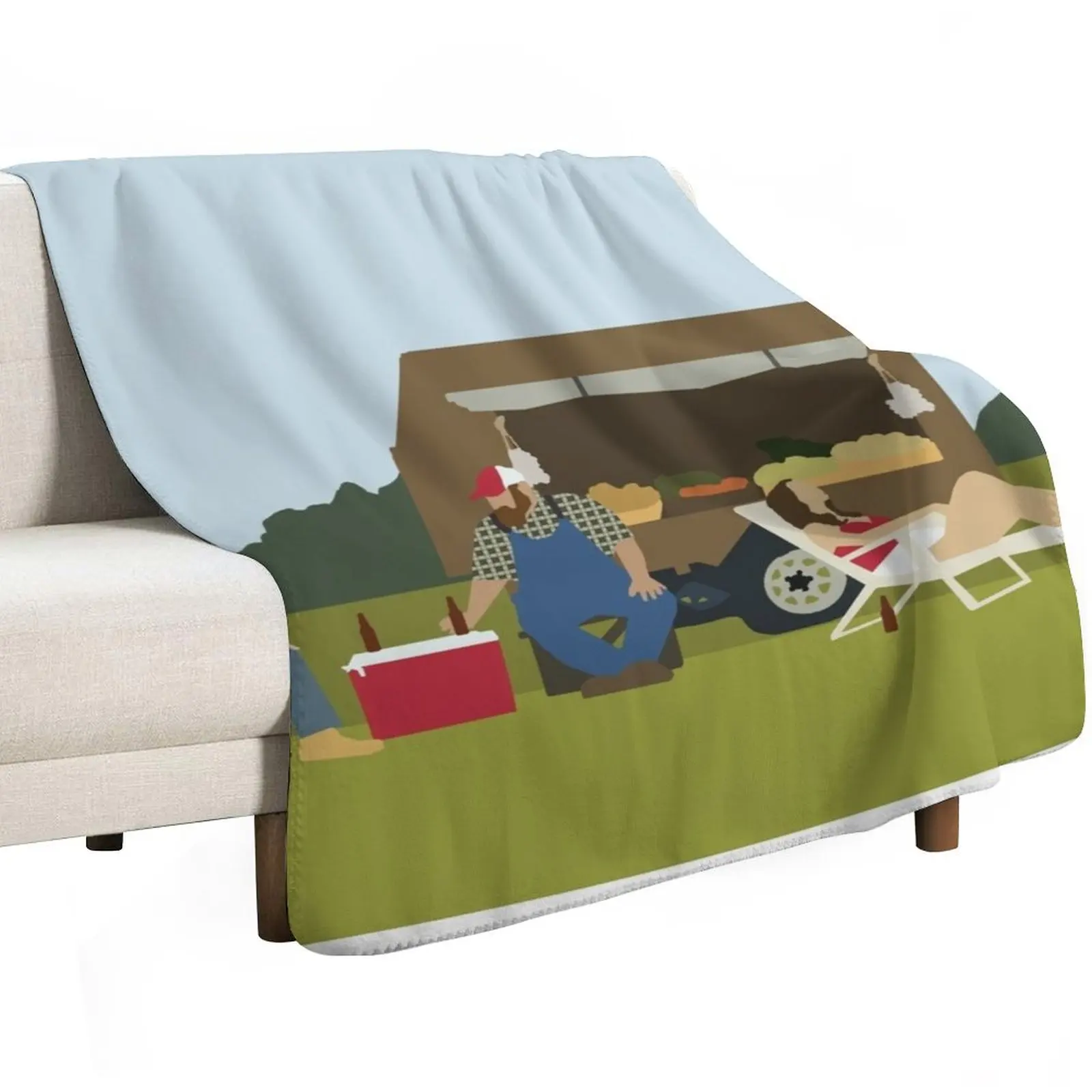 Letterkenny Produce Stand Throw Blanket Flannels funny gift blankets ands sofa bed Thermal Decorative Sofas Blankets