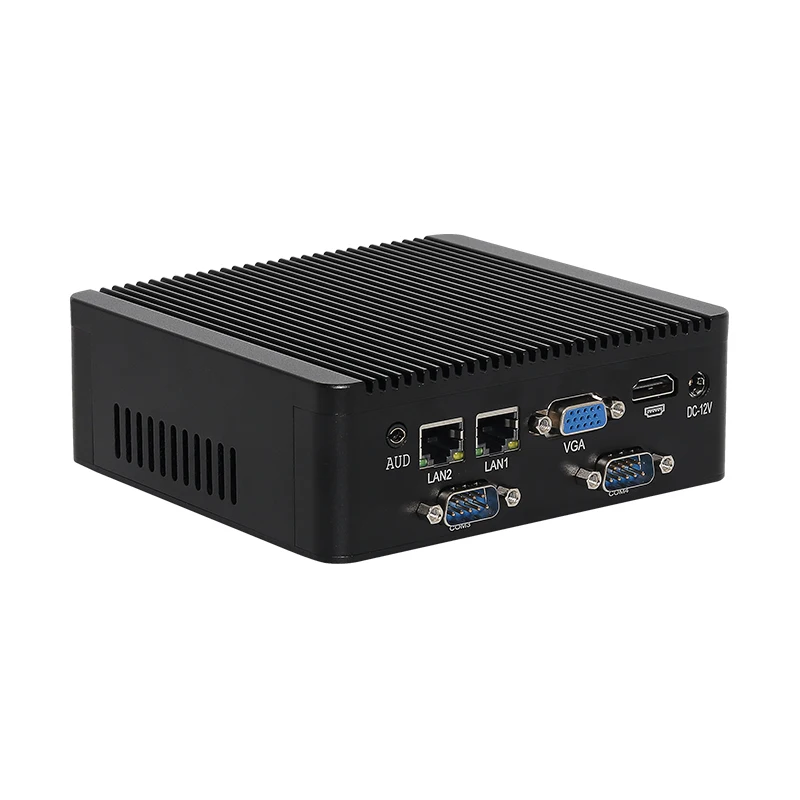 XCY X30 Безвентиляторный промышленный ПК Процессор Intel Celeron N5100 4x COM DB9 RS232/485 2x LAN 6x USB M.2 SSD Mini PICE Win10/11 Linux