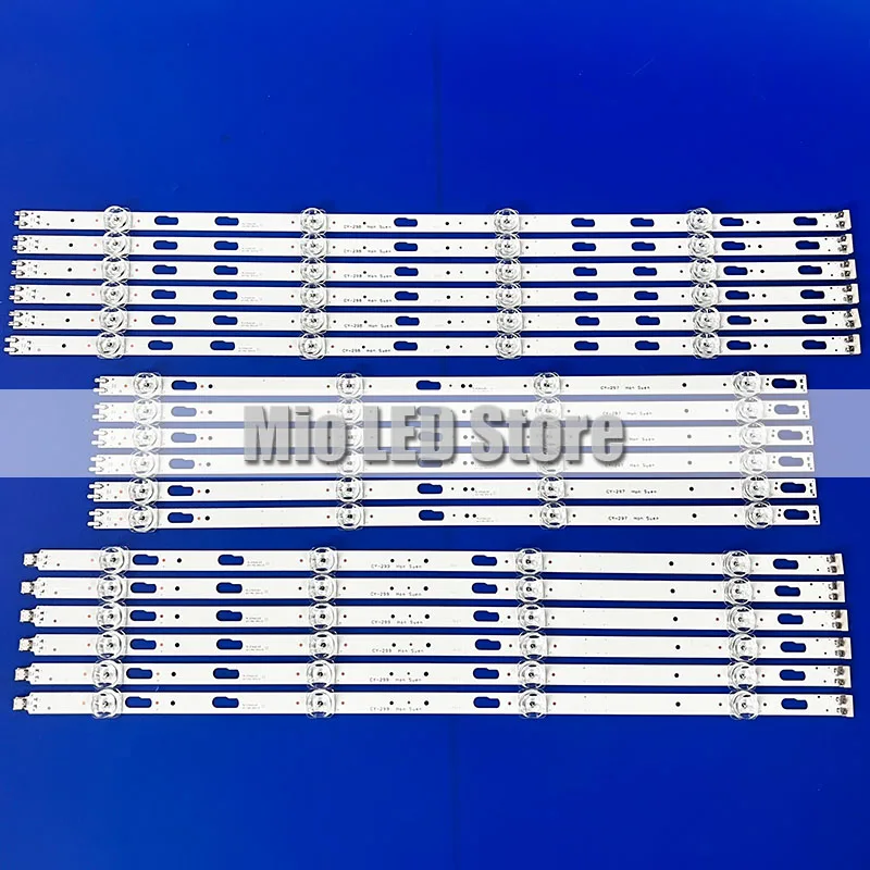 100% New 18pcs/Kit LED Strips TV UN75CU7000B UN75CU7000F UN75CU7000D UN75CU7000 HG75NT690UF HG75NT690U UN75TU6080F UN75TU6080