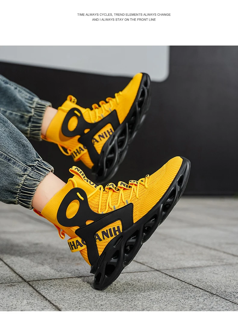 Herren-Freizeitschuhe, modische Laufschuhe, rutschfeste Offroad-Schuhe, Rennschuhe, atmungsaktive, dämpfende Sneakers, Mesh-Trainer für Paare – Detail 9