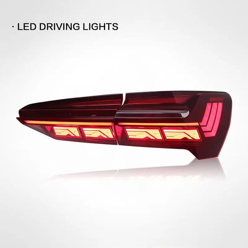 Suitable for19-24 A6L taillight assembly C8 modified Horch version dynamic through-type running water steering taillight