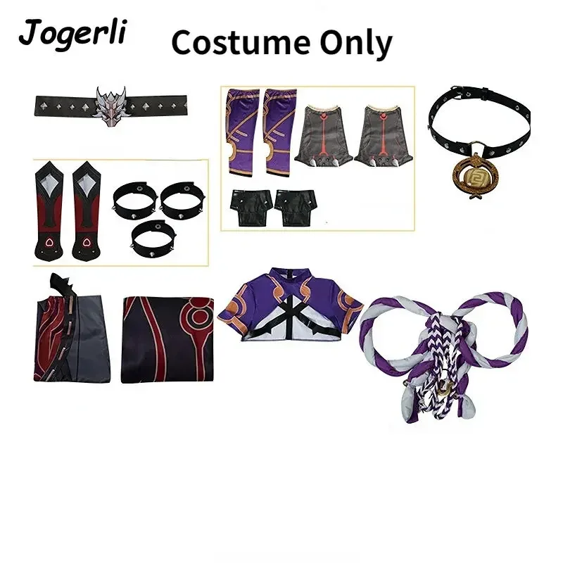 أزياء Jogerli Game Genshin Impact Arataki Itto التأثيرية Cos Hanamizaka Heroics بدلة عرض الأدوار للحفلات شعر مستعار؛ 3، c'5.b؛ 8'