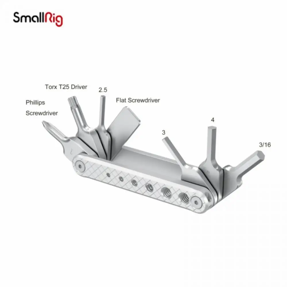 

SmallRig Universal DSLR Camera Rig Folding Tool Set with Screwdrivers and Wrenches with Seven Functional Tools Accessories 2213