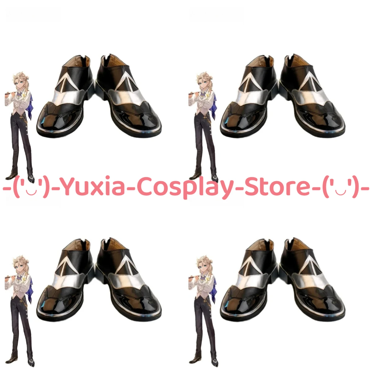 

Юксиакосплей! Genshin Impact Albedo обувь для косплея аниме игровой персонаж реквизит ботинки из искусственной кожи Хэллоуин карнавальный костюм для вечеринки