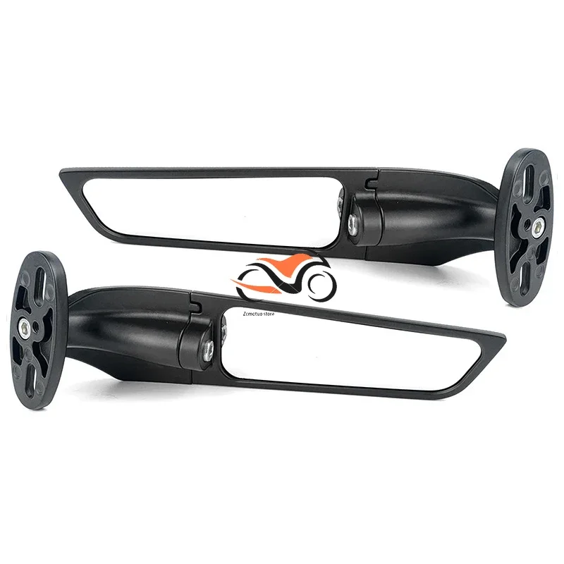 

SDTWFor KAWASAKI NINJA 300 250 400 650 H2 H4 Modified Motorcycle 2PCS CNC Rearview Mirrors Wind Wing Adjustable Rotating Side