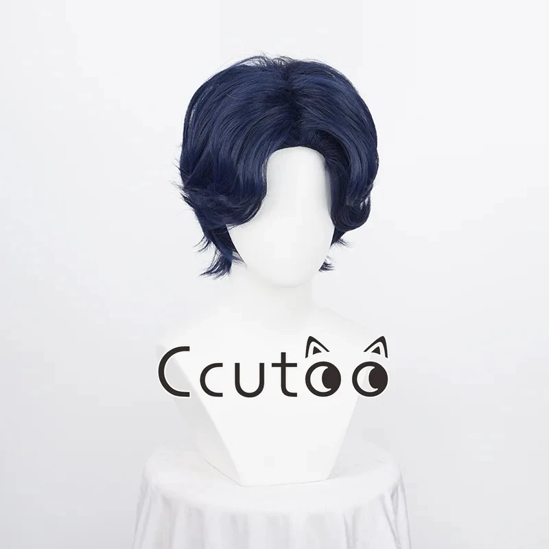 

Серафим Конца Guren Ichinose 30 см короткий прямой темно-синий парик для косплея Высокое качество термостойкие синтетические парики + шапочка для парика