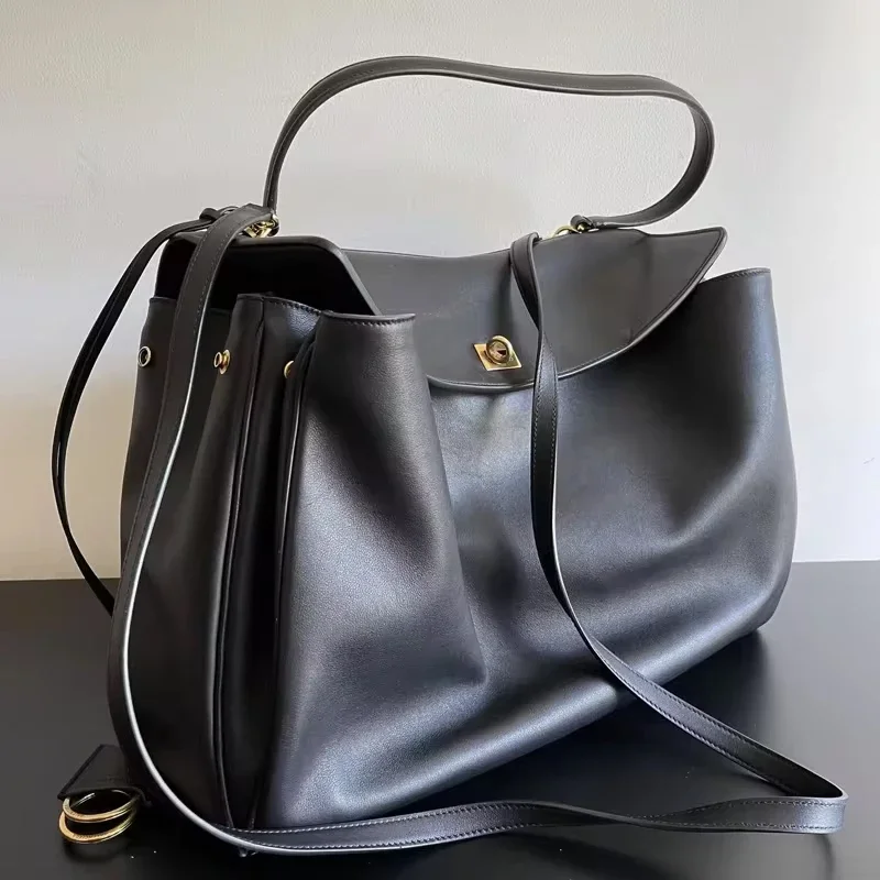 Borsa da donna di lusso Borsa a doppia chiusura in pelle premium Rodeobag Borsa a tracolla inclinata per pendolarismo sotto le ascelle Valigetta da