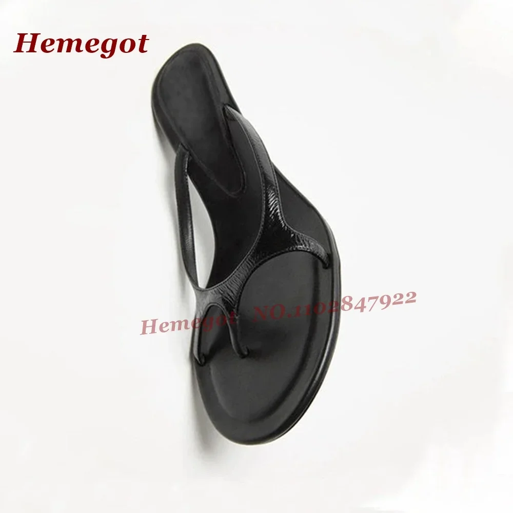 Side Air Patchwork Solid Women's Slippers Black Clip-Toe Kitten Heels Slippers Outside Casual Concise Shoes Summer 2026 New Sexy view 5