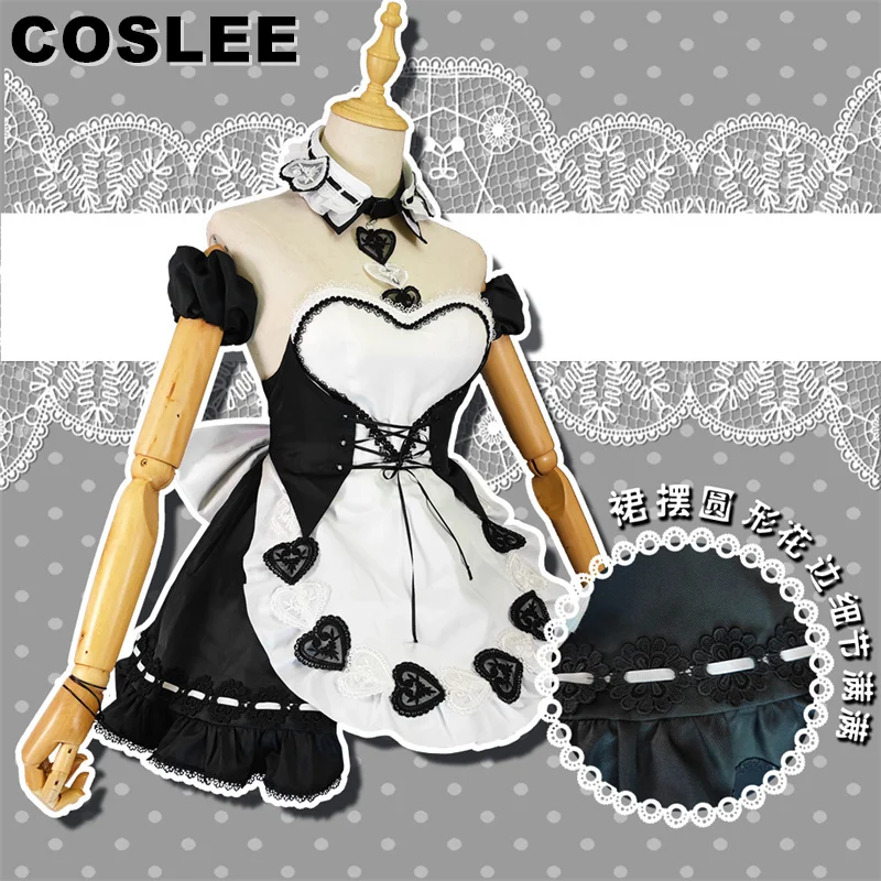 

COSLEE Game Azur Lane IJN Noshiro Cosplay Costume Women Cute Maid Uniform Dress Halloween Carnival Outfit Party Role Play New