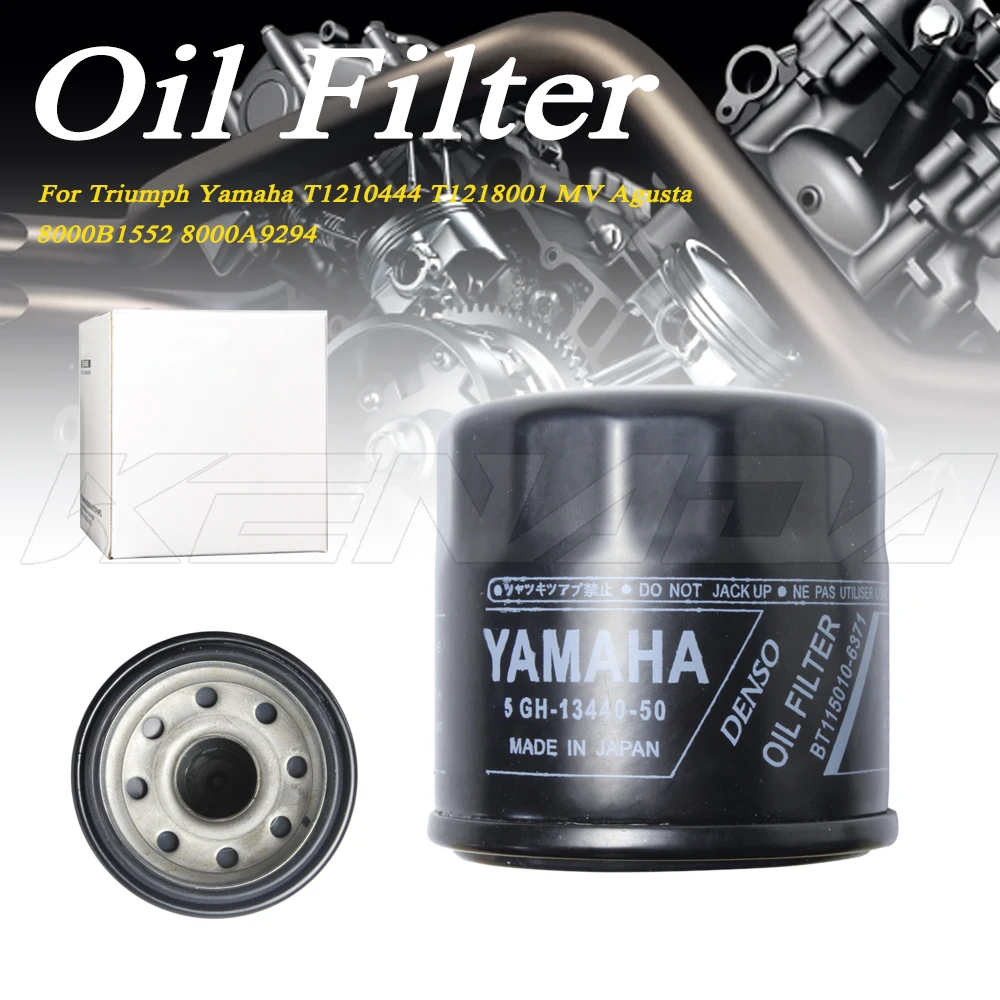 motorcycle Oil Filter 5GH-13440-50 1WD-E3440-00 5GH-13440-20 For Triumph Yamaha T1210444 T1218001 MV Agusta 8000B1552 8000A9294