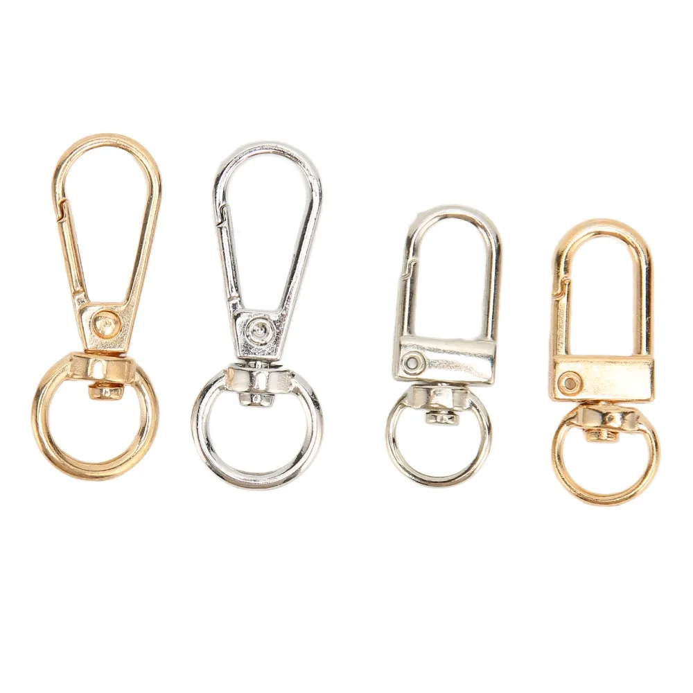 40pcs Purse Making Gold Lobster Clasps 41×36MM 34×13MM Swiveling Clasps Silver Zinc Alloy Lobster Claw Clasps Packpack,