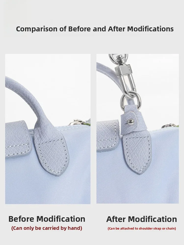 Adjustable  Dumpling Bag Strap DIY No Punching Accessories Leather Crossbody Bag Modification Shoulder Strap for Longxiang