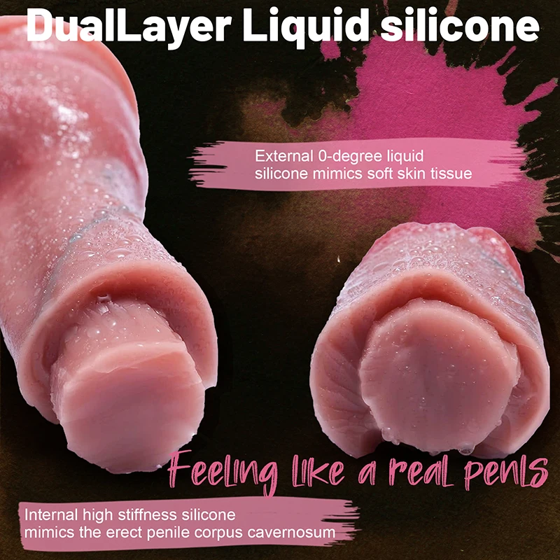 Huge Realistic Soft Silicone Dildo Super Big Anal Butt Plug Penis Prostate Masturbation Sex Toy For Men Women Adult Supplie18+ view 3