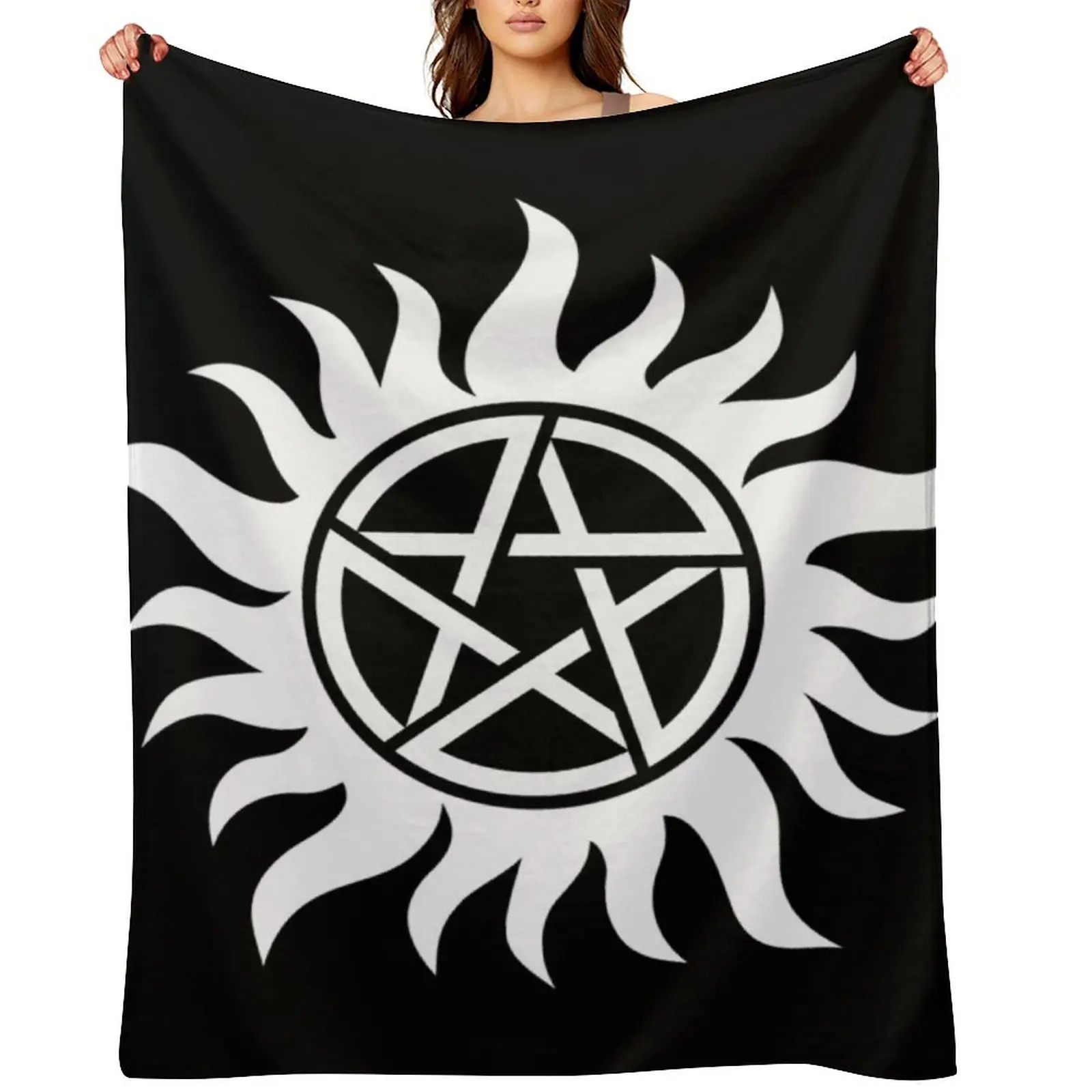 

Supernatural Sigil - Anti Possession Throw Blanket wednesday Luxury Throw Custom Blankets For Sofas Blankets
