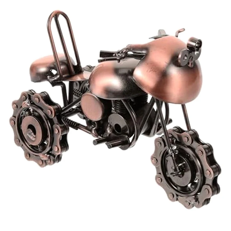 

Motorcycle Model Vintage Motorcycle Sculpture Retro Motorcycle Handicraft Metal Motorcycle Ornaments Motorcycle Statue Durable