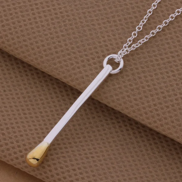 New 925 Sterling Silver Necklace Matches For Women Fashion Clavicle Chain Necklaces Wedding Jewelry Party Gift High Quality