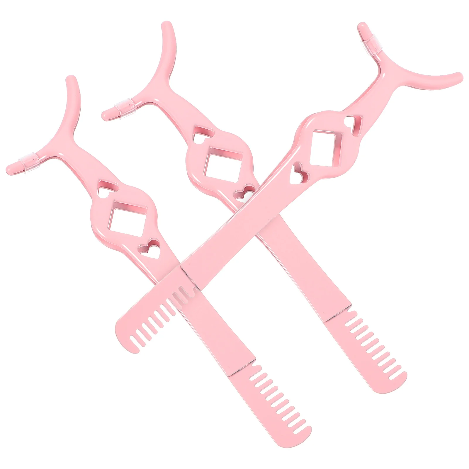 Zestaw 3 pęset do rzęs, kompaktowy aplikator do rzęs z grzebieniem dla kobiet, modny dodatek kosmetyczny na wynos.