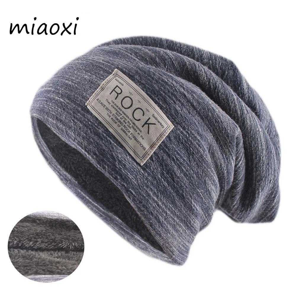 Fashion Winer Warm Skullies Beanies For Adult Men And Women Outdoor Sport Hats Soft Comfortable Brand Thick Bonnet