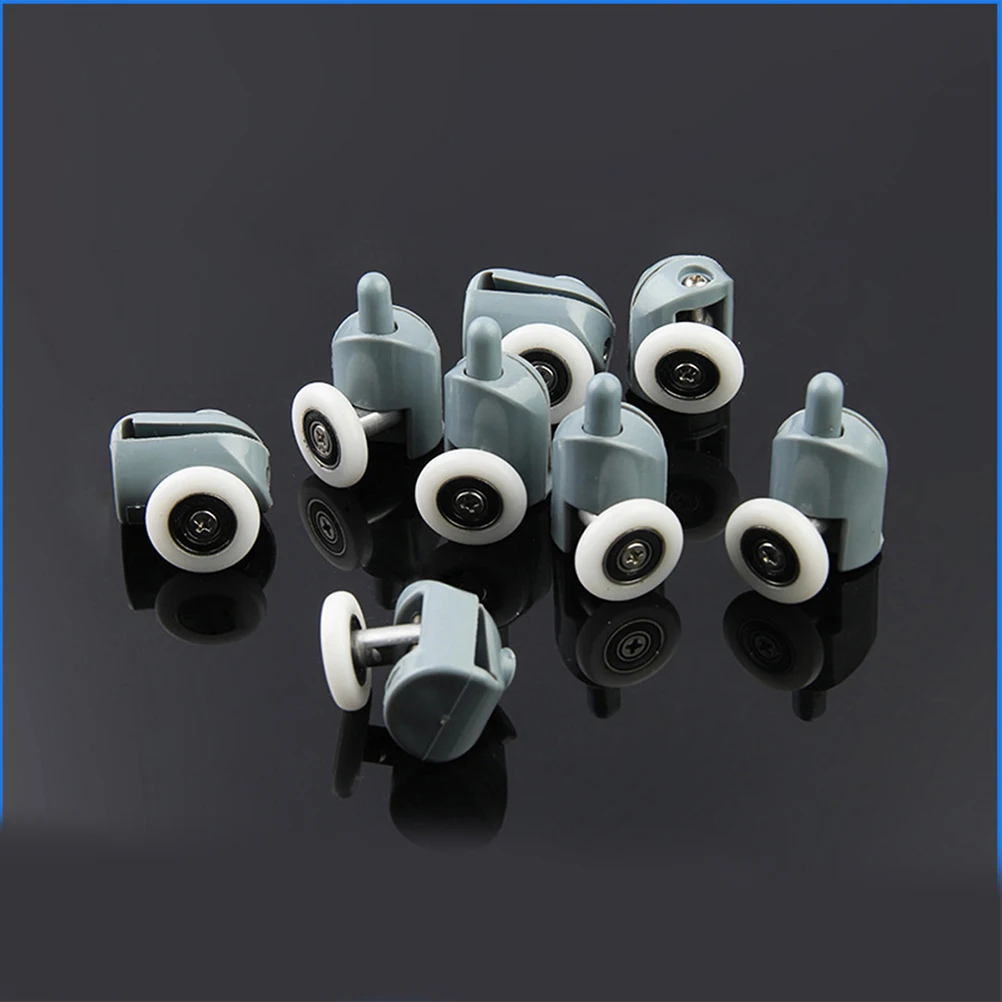 

12pcs Shower Door Rollers Smooth Sliding Bathroom Pulley Accessories Durable Wheels for Enclosures Bathtub Glass Doors