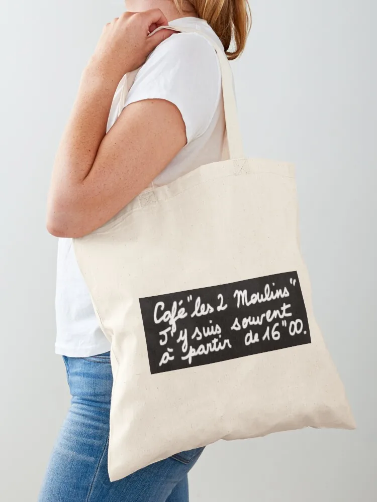 

Amelie 2001 Photo Booth Sign Tote Bag reusable grocery bags Portable shopping bag Women's shopping bag