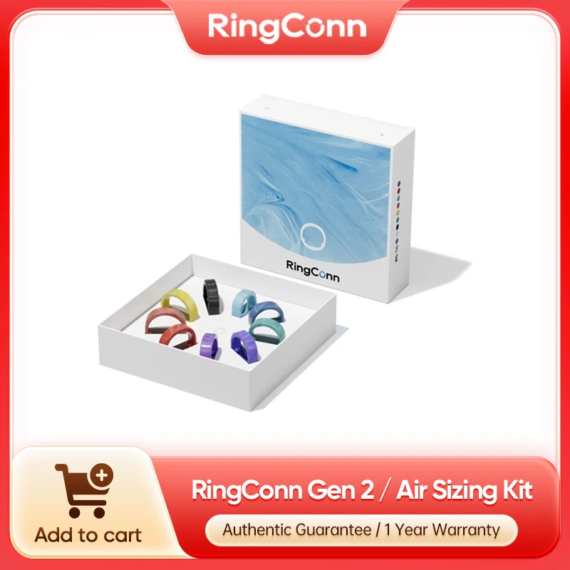 RingConn Gen 2 / Gen 2 Air サイジングキット - 購入前にサイズを確認してください - 9つのサイズからお選びください - サイズ6～14