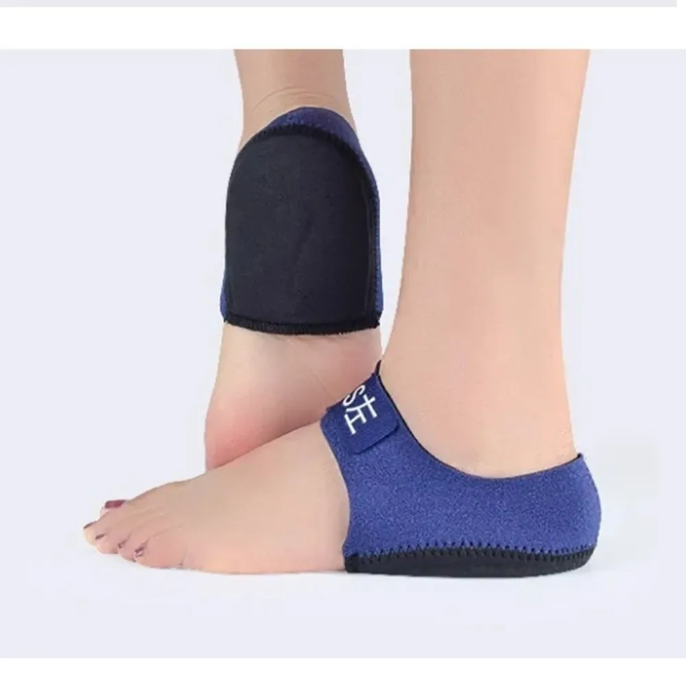 U-Shaped Silicone Gel Plantar Fasciitis Insoles Adjustable Shock Absorption Heel Spur Support Heel Cups Prevent Slipping