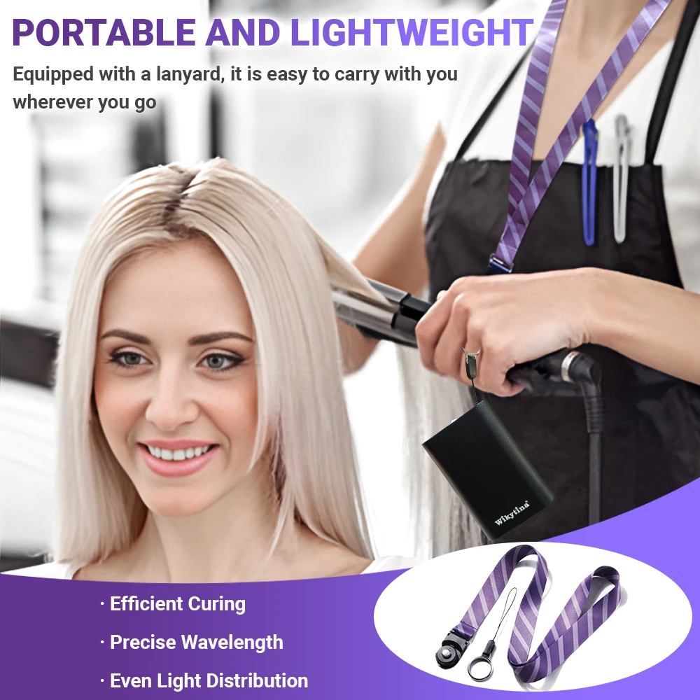 

WIKYTINA Professional UV Light Hair Extension Kit Tool Set with UV Glue Remover Machine and High-Quality Salon Styling Tools