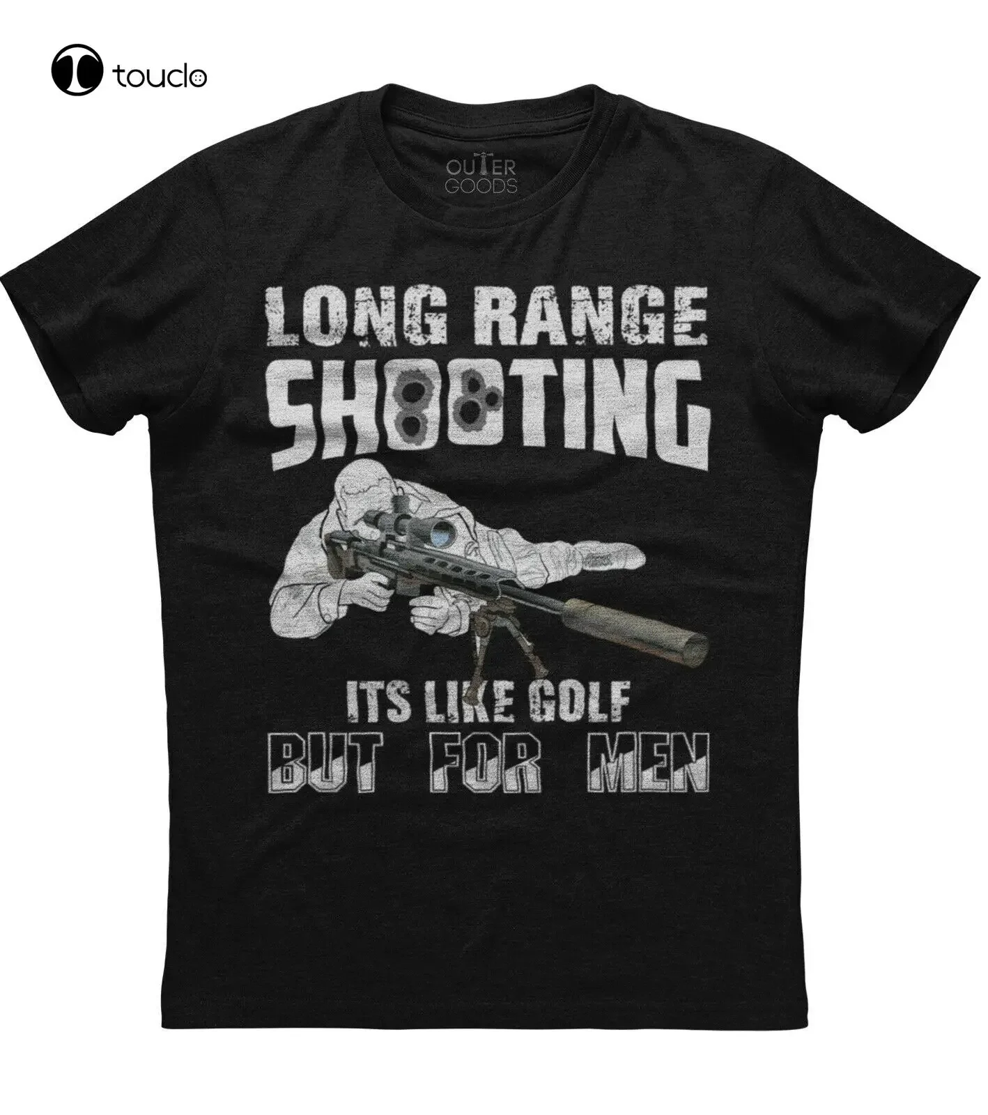 Long Range Shooting For Men Short Sleeve New Cotton Black Mens T-Shirt Custom Aldult Teen Unisex Digital Printing Xs-5Xl