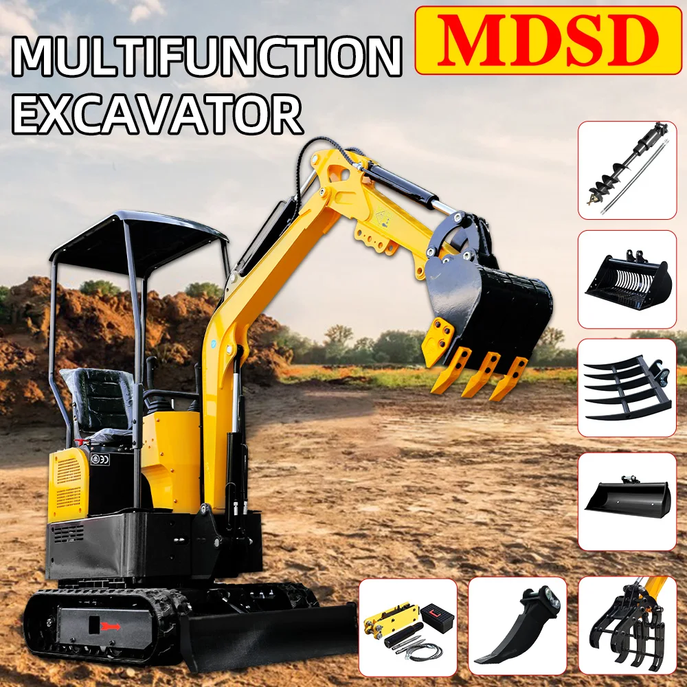 

Мини-экскаватор 1,5 тонны для садового гусеничного мини-экскаватора, сделанный в Китае, поддерживает индивидуальный маленький экскаватор 1,8 тонны, 2 тонны, быстрая доставка