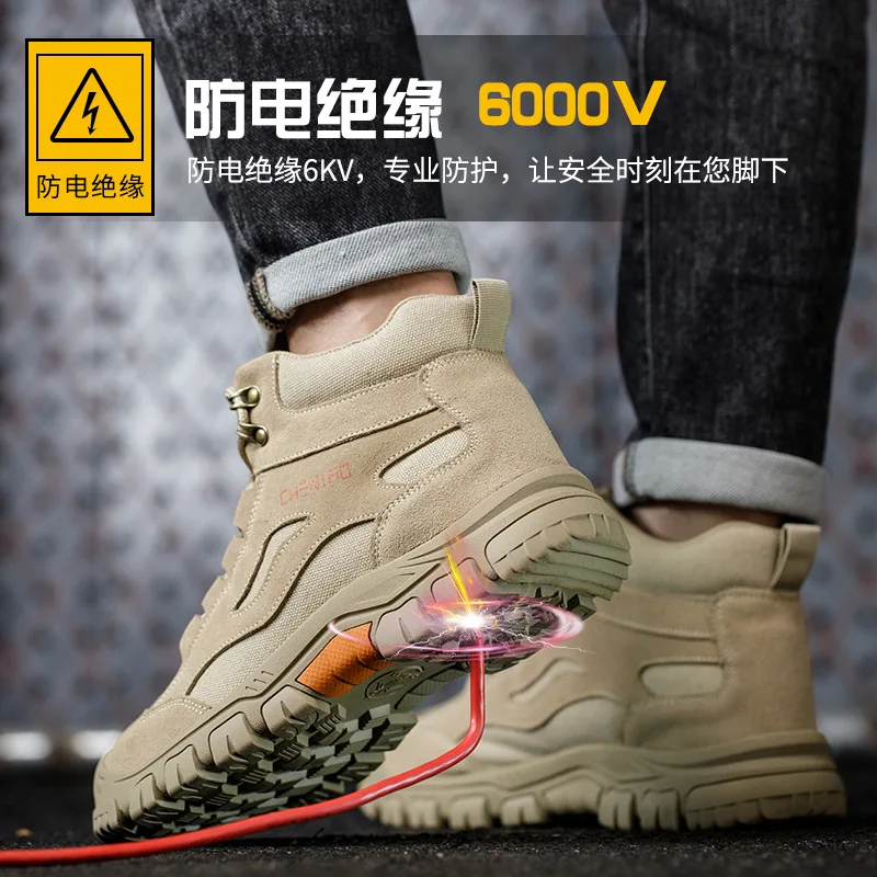 Heren Sport Veiligheidsschoenen Anti Smashing, Anti Piercing, Geïsoleerd, Drie Proof, Lassen Hoge Top Bergbeklimmen Schoenen Werklaarzen safety shoes buty robocze werkschoen heren security-protection wandelschoenen her