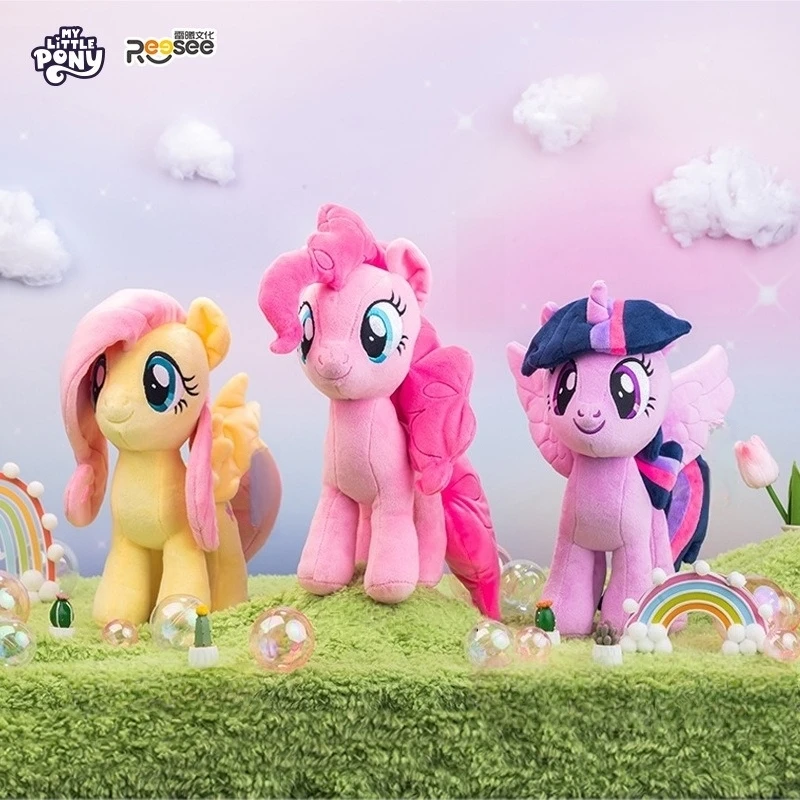 

Genuine My Little Pony Plush Stuffed Animal Doll Pinkie Twilight Rainbow Fluttershy Anime Figure Gift For Birthday Xmas New Year
