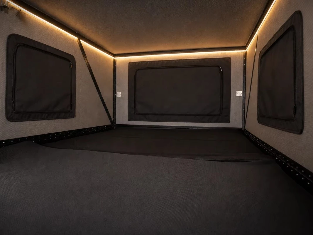 Fishing Camping Pop up Camper for Hilux D Max Navara Aluminum Fiberglass Body view 2